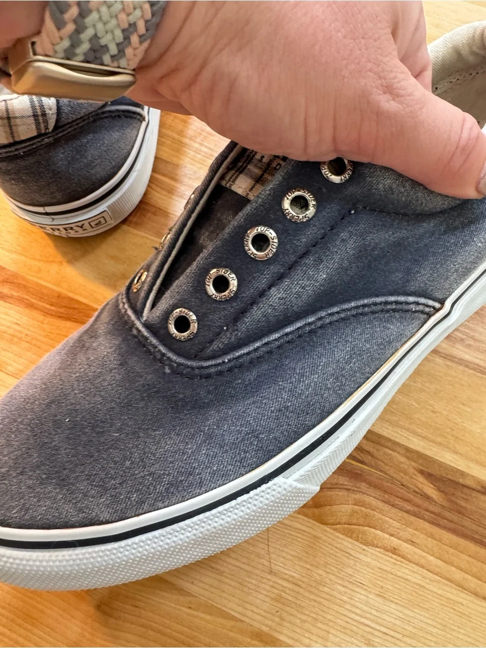Sperry Men’s Blue Canvas Boat Shoes